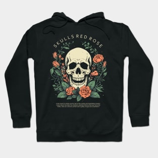 skull overgrown with flower plants Hoodie